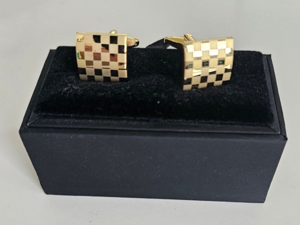 Gemelli: Manchettenknöpfe goldfarbig – Nuovo e nell'imballaggio originale da Fehraltorf venduto da herrenaccessoirsking