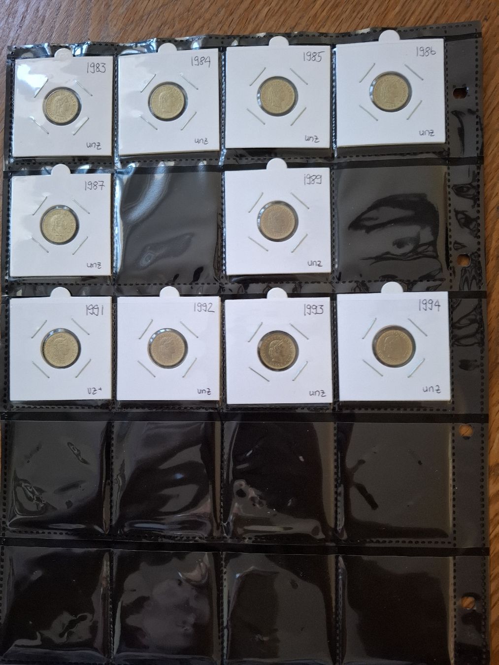 Tutti le monete: 5 Rappen Sammlung nr.20 – Usato da Hunzenschwil venduto da Hardrock6 5