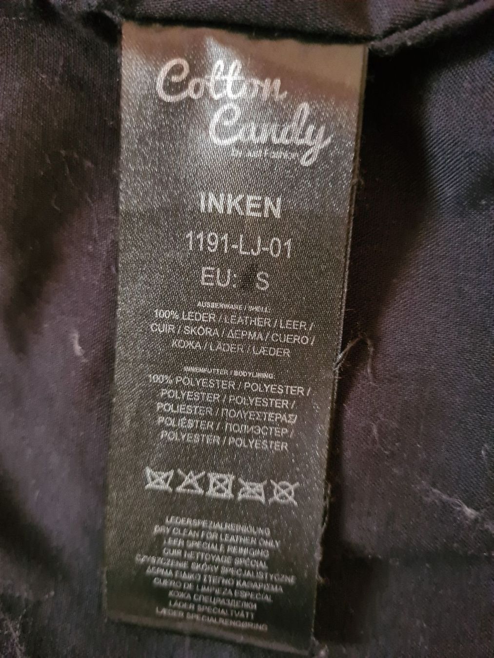 Giacche: COTTON CANDY LEDERJACKE SCHWARZ GR.S – Usato da Adlikon venduto da jahr01 6