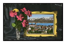 LAUSANNE - 1950 "La Cathédrale et les Alpes" Fantaisie