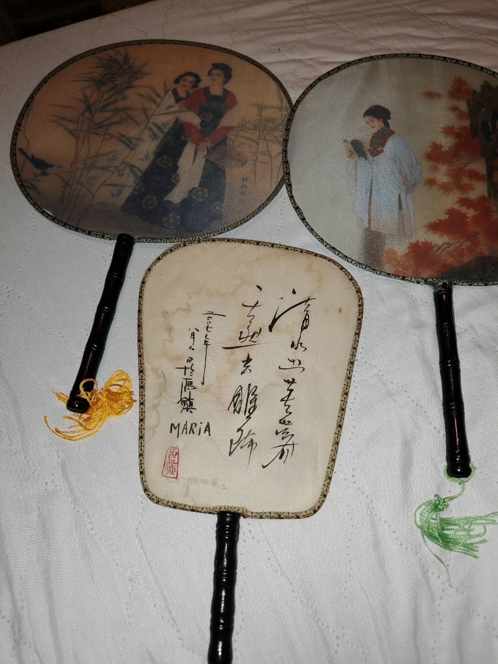 Tutte le decorazioni: Lot de 3 éventails asiatiques vintage  – Usato da Orbe venduto da Grainderiz982 3
