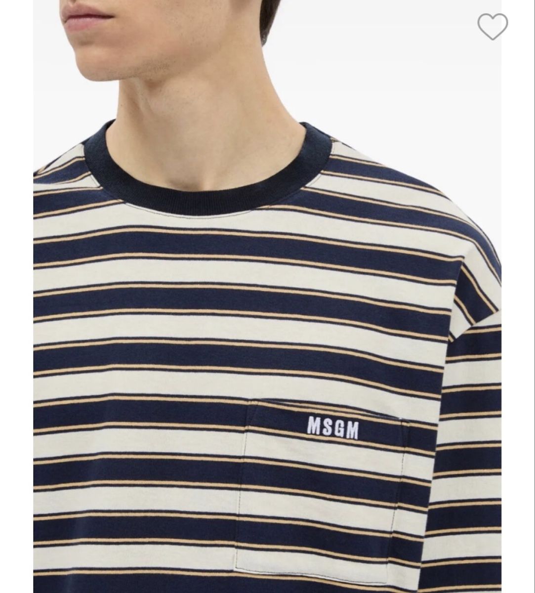 MSGM Maglioni & Felpe: MSGM Blue Crew Neck Striped T-shirt S – Usato da Zürich venduto da Ralph12345 2