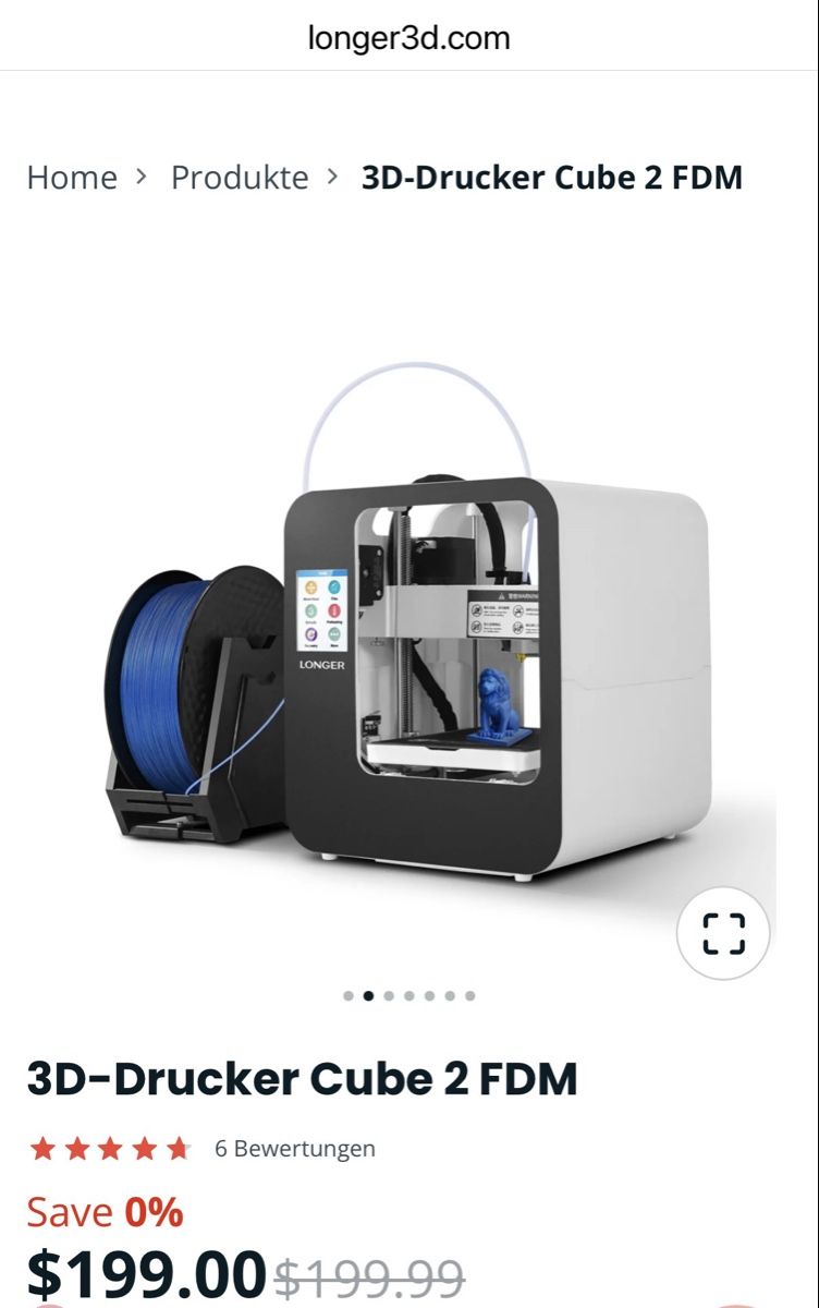 Stampanti 3D: 3D Drucker Longer Cube – Usato da Zürich venduto da Blume1103 2