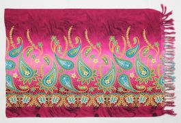 Sarong Lunghi Pareo, Viskose Tuch als Strandtuch Wickelkleid