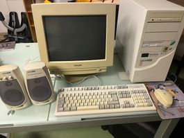 Retro Gaming PC Microspot Pentium 150 + div.