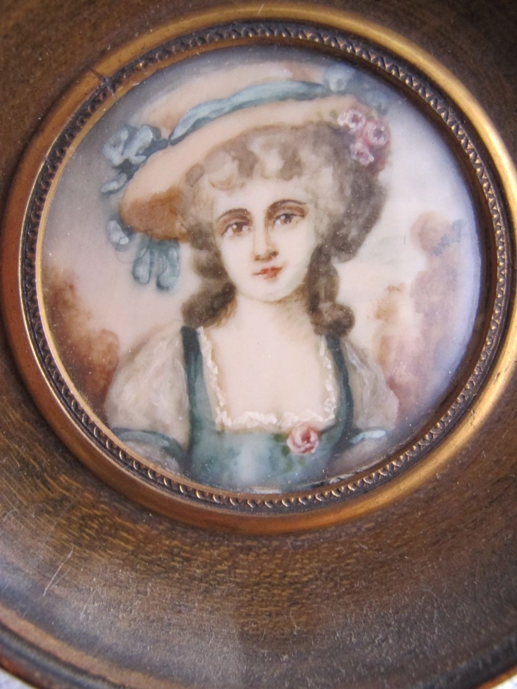 Dipinti: miniatur Damen Portrait 19 jh – Usato da Wädenswil venduto da Turusukko 3