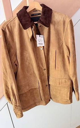 Veste en cuir Zara