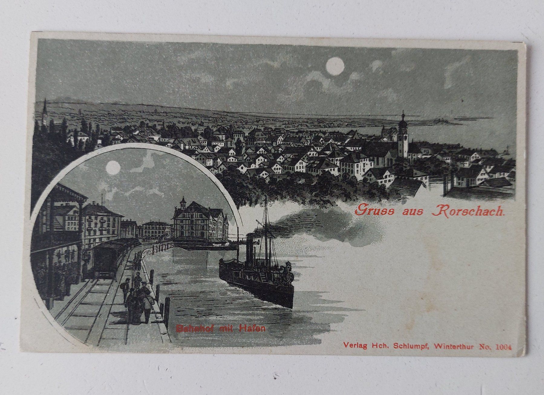 Cartes postales: AK Ansichtskarte Rorschach mit Hafen, 1904. Carte postale – D'occasion à Schenkon par Uhu007
