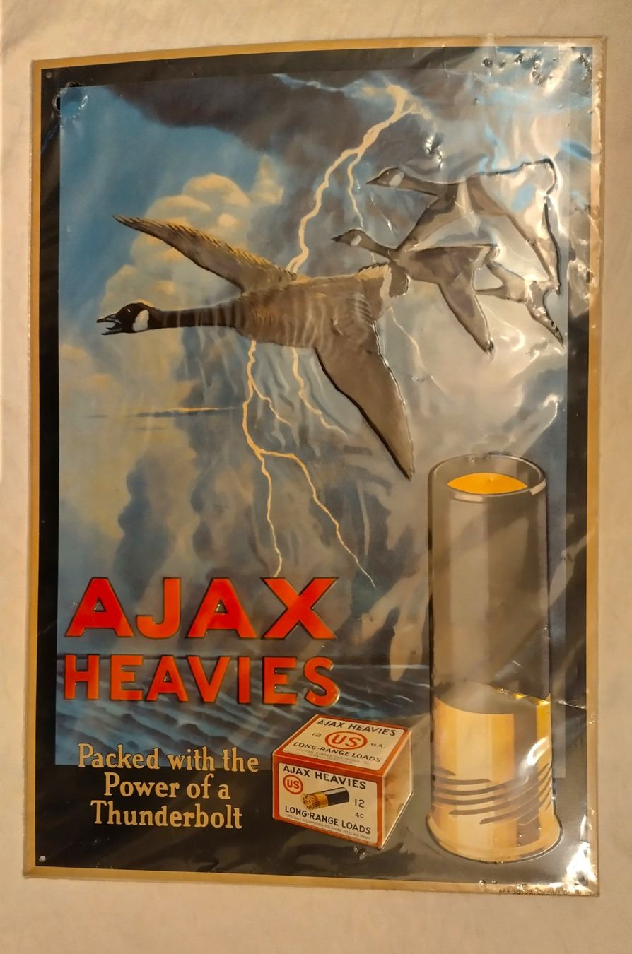 Insegne: Blechschild Ajax Heavies / Munition Werbung ab Fr. 8.- – Usato da Bellach venduto da JingleJerry