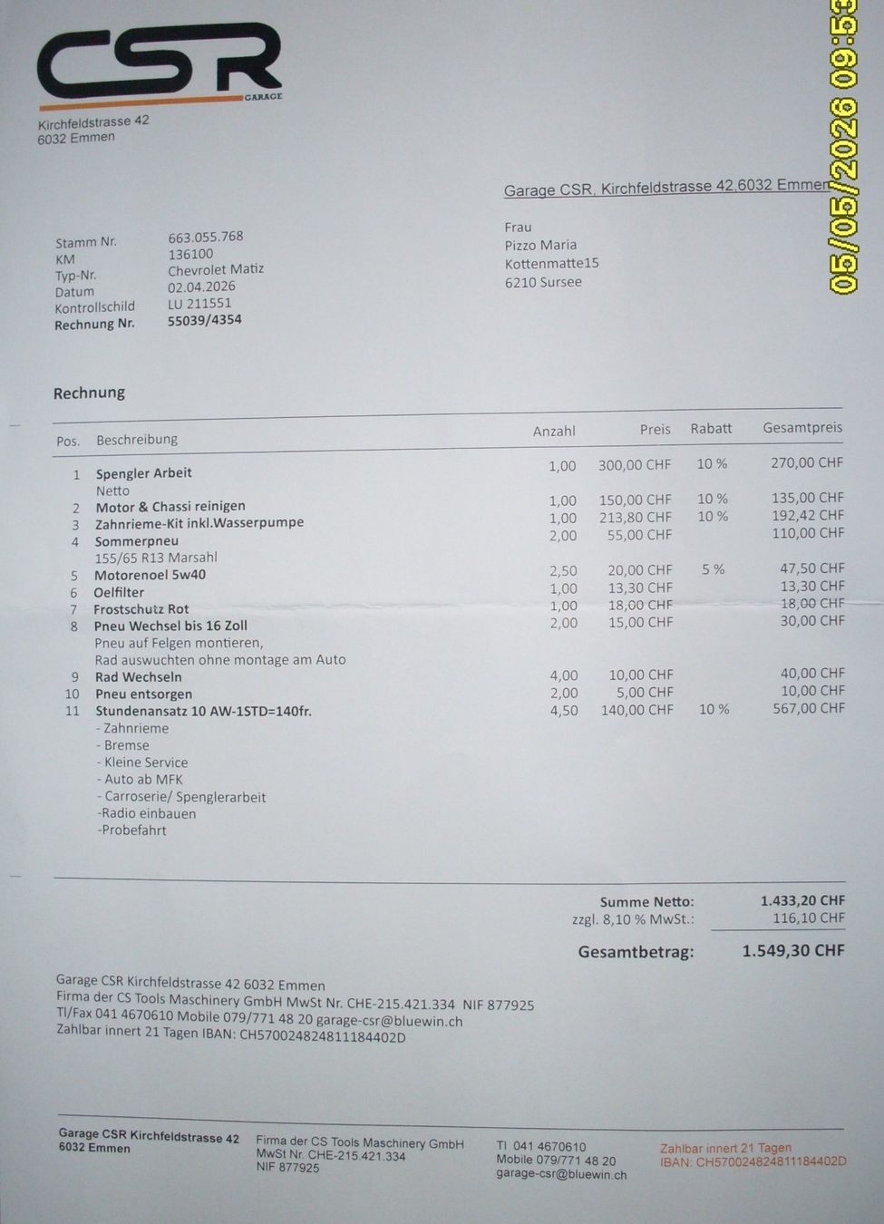 Chevrolet Autos: Chevrolet Matiz 0.8 – Neu (gemäss Beschreibung) aus Sursee von nic_s9gn 8