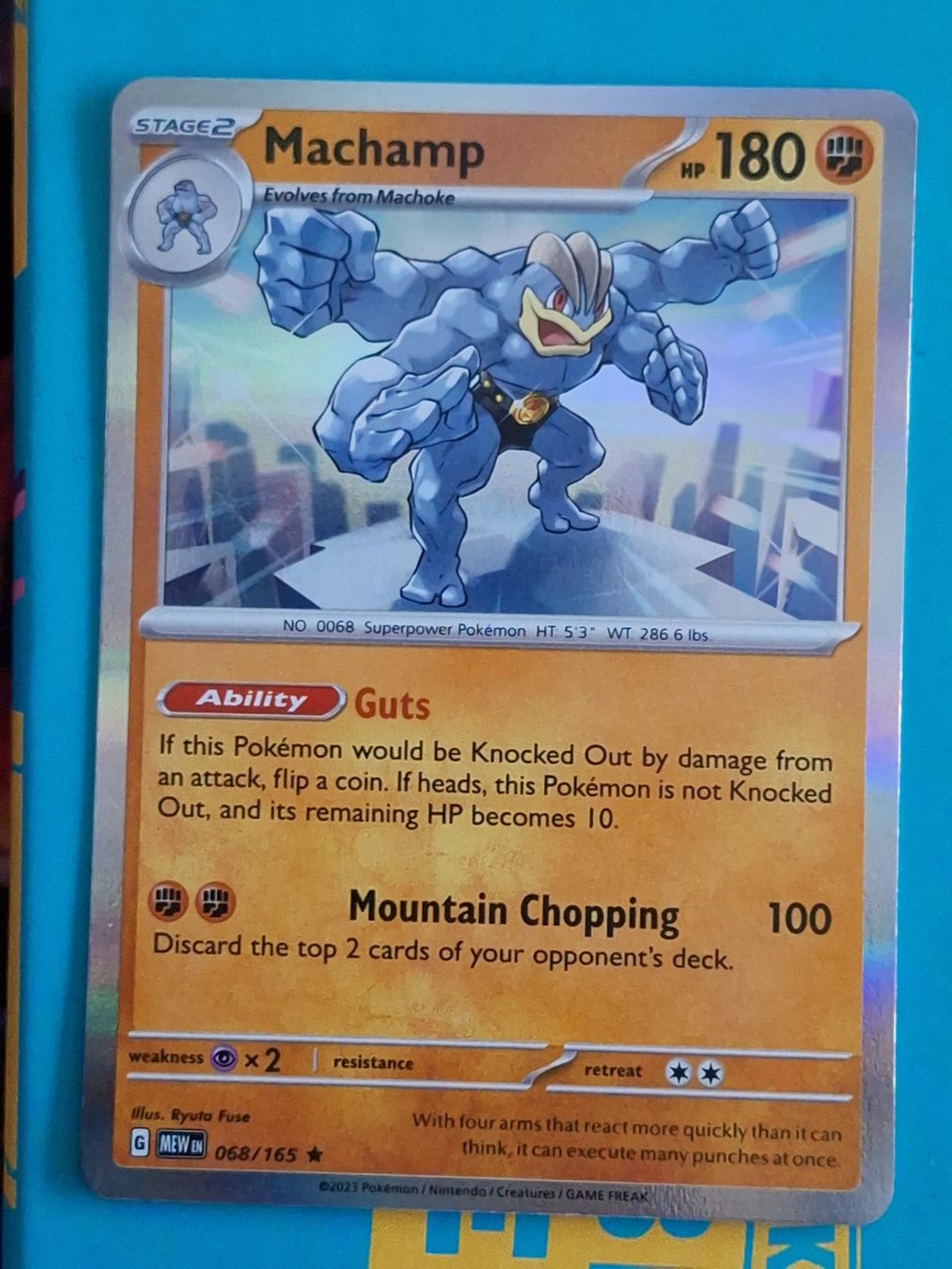 Pokémon Carte collezionabili: Machamp Machomei - Pokemon Mew 151 – Usato da Altstätten SG venduto da GGsGameshop