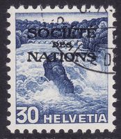 Dienstmarke SDN SBK-Nr. 53y (Landschaft glattes Papier 1936)