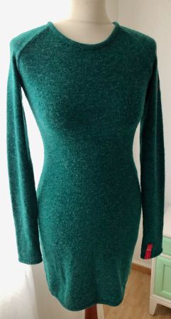 Evaw Wave Kleid, türkisgrün, S / 36, Winterkleid, dress robe