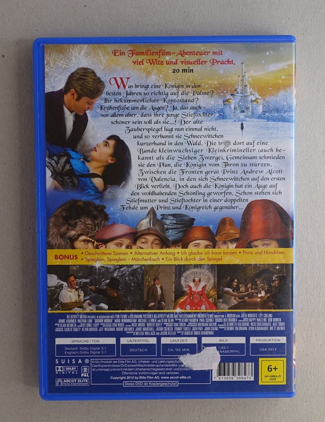 Tutti i DVDs: Spieglein Spieglein - DVD mit Julia Roberts, Lily Collins – Usato da Sessa venduto da fraenklishop 1