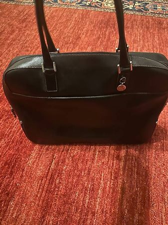 Sacoche pour ordinateur portable en cuir véritable
