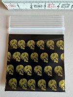 Skull-Design Zipper Beutel, Neu!