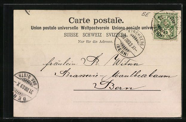 Cartoline postali: AK Kirchberg, Ortsansicht im Winter – Usato da Berlin venduto da bartko-reher 1