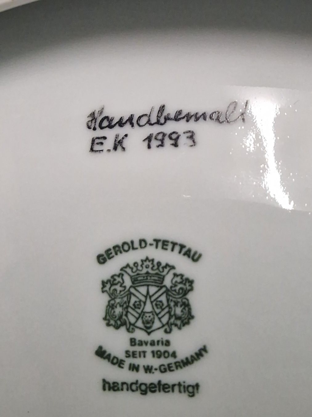 Piatti di portata: Handgefertigte und handbemalte Keramikschale – Usato da Cham venduto da Dave63 2