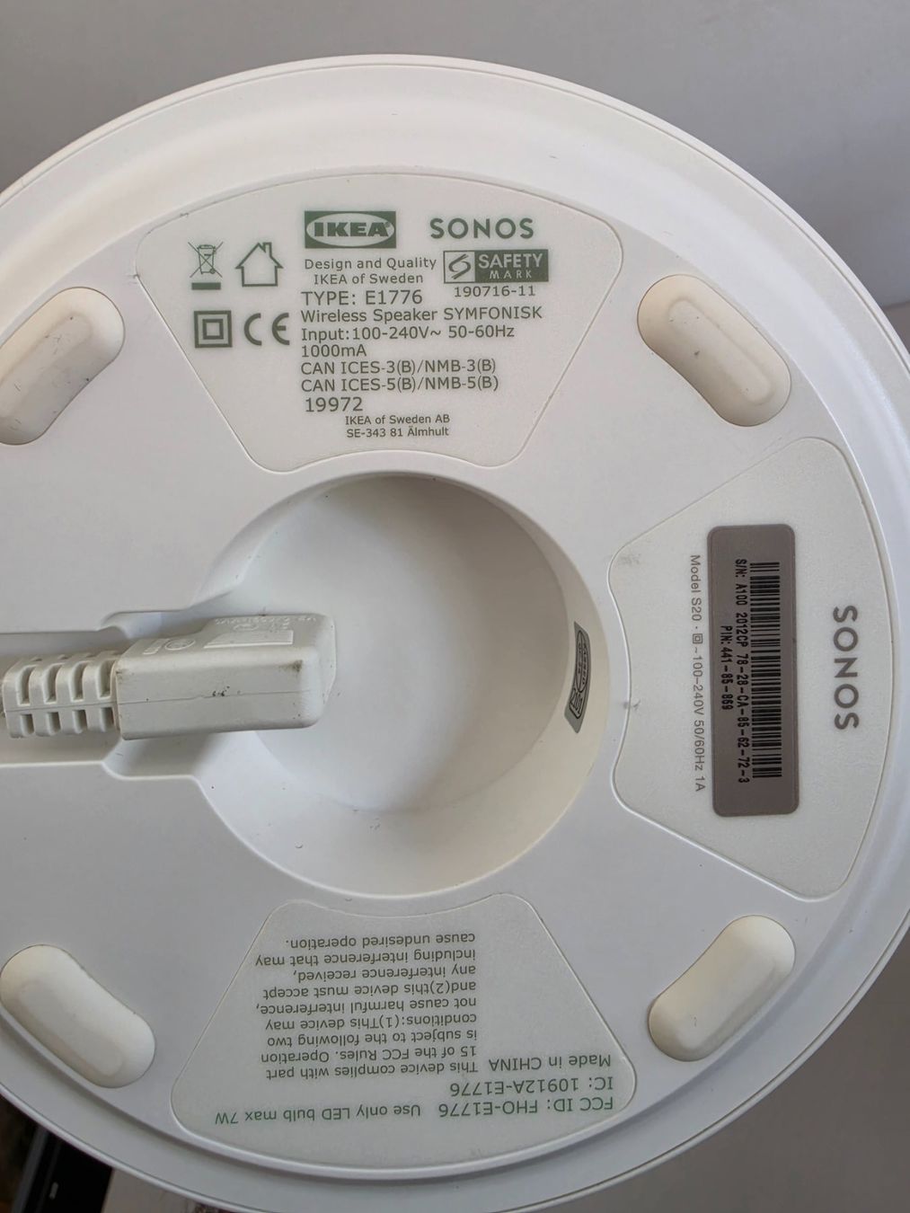 Sonos Haut-parleurs: Sonos Symfonisk Tischleuchte Weiss – D'occasion à Birr par DisDas 4