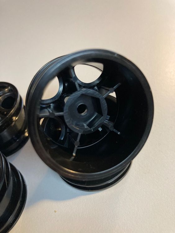 RC Auto Gummireifen, 4 Stück RC Auto Gummireifen Felgensatz RC Auto