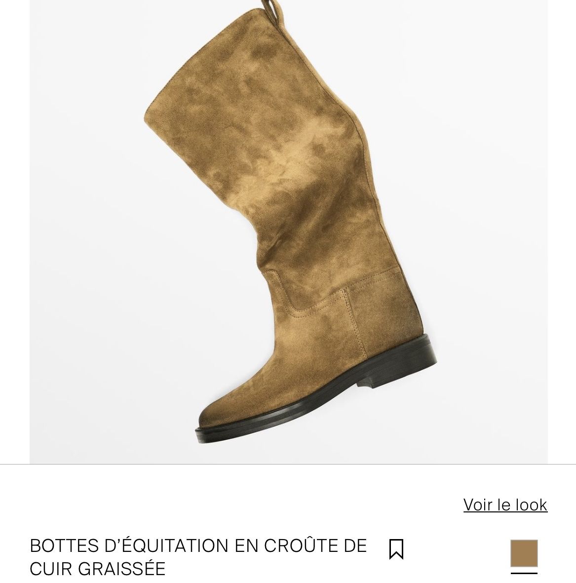 Massimo Dutti Damenschuhe: Bottes cavalières Massimo Dutti en cuir suédé – Neu und originalverpackt aus Nyon von ikel78 1