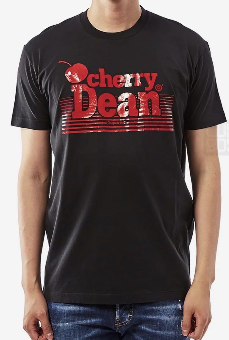 Dsquared2 T-shirt: Dsquared2 T-Shirt schwarz Cherry Dean  – Nuovo (secondo la descrizione) da Zürich venduto da di_archive 1