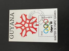 Guyana 1988 Winter Olympic Games gestempelt (D140)