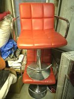 Tabourets de bar rouges