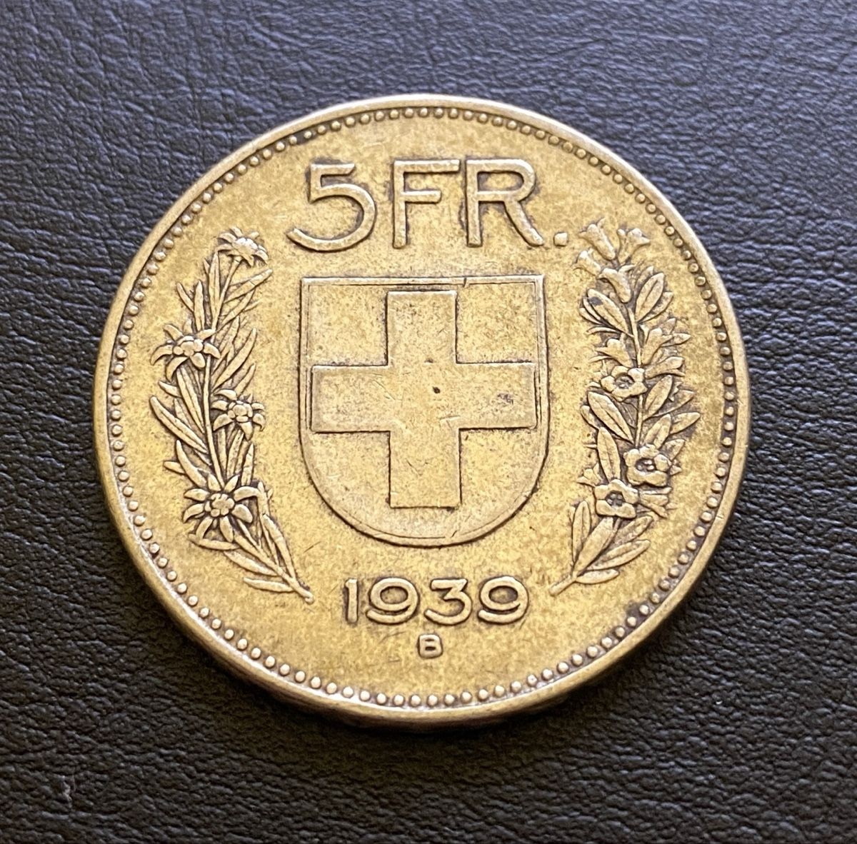 Alle Münzen: 5 Franken 1939 – Gebraucht aus Aarau von AVO99