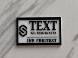 🎫 50x Personalisierte 3D Visitenkarte mit Logo & Text