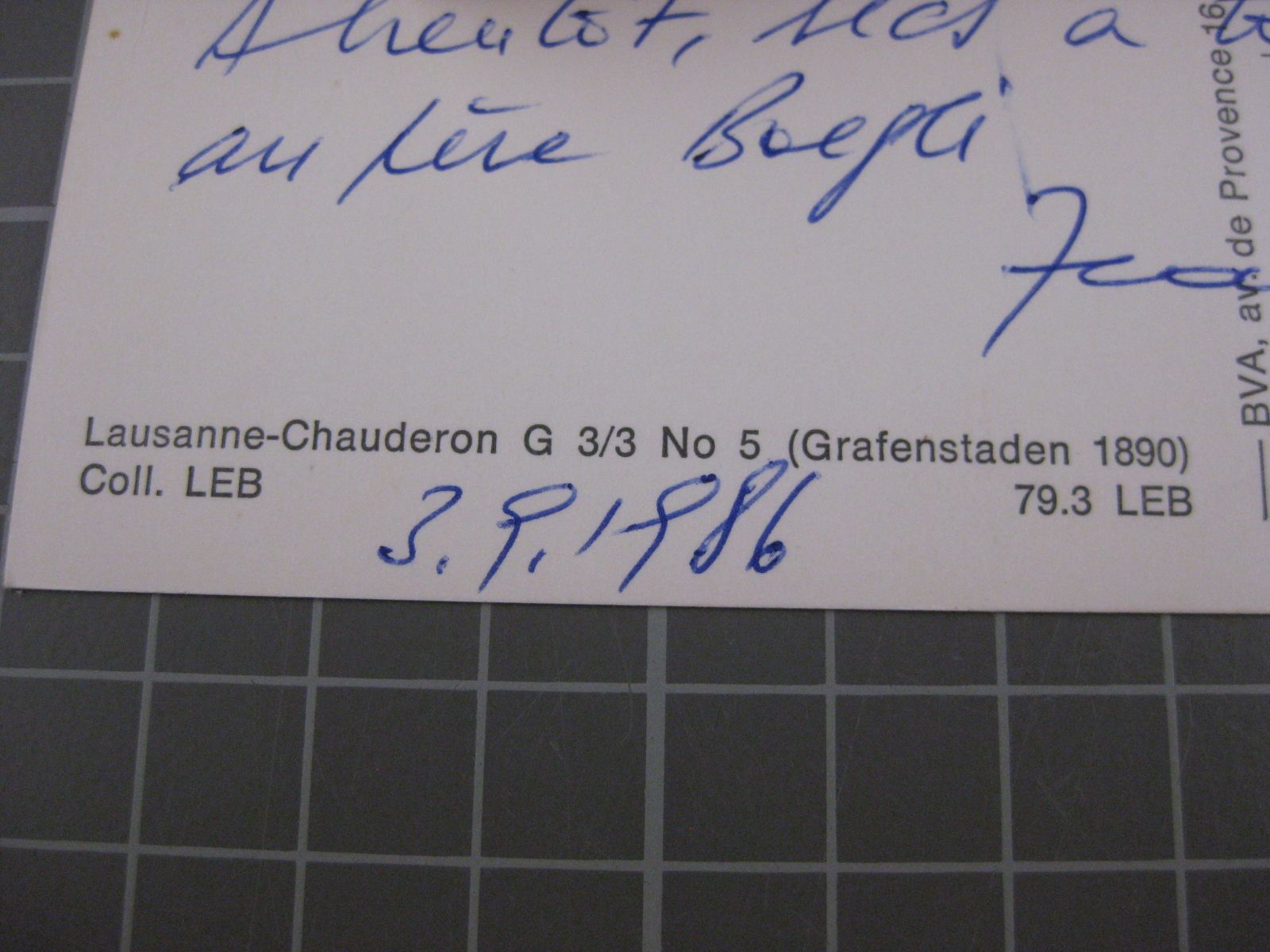 Ansichtskarten: AK Lausanne Chauderon mit Dampflok – Gebraucht aus Malters von Marosko 2