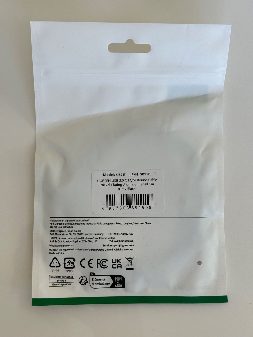 Ugreen Cavi: Original Ugreen USB-C Ladekabel 1m Apple - iPhone 16 pro Max – Nuovo e nell'imballaggio originale da Olten venduto da Lamb_of_God 7