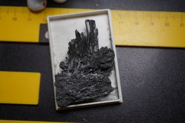 Stibnite   Kristall im  Böxli
