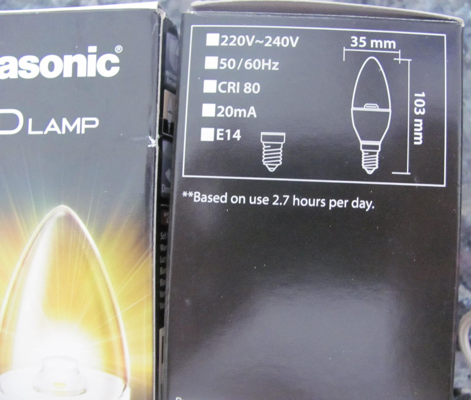 Lampen: 10 stück 4W Panasonic Led Birne E14 dimmbar – Neu und originalverpackt aus Uerkheim von Kaufoption 4