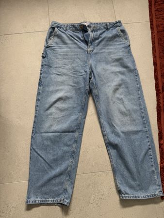 Bershka Wide Leg Jeans – Hellblau – Grösse 42