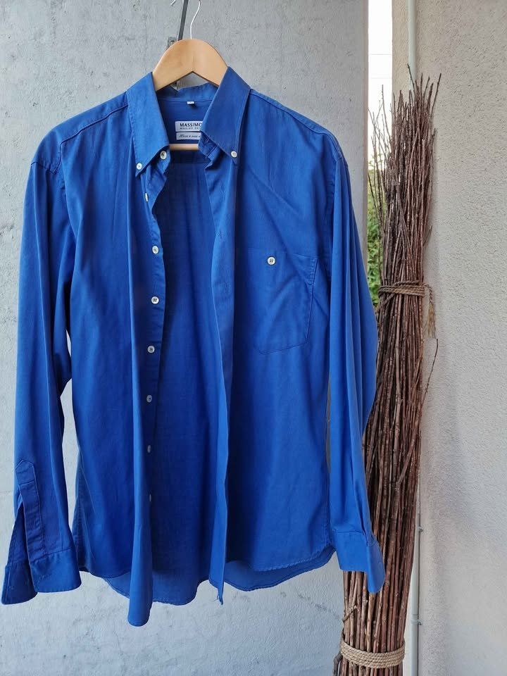 Camicie: Herrenhemd blau Massimo Datti - Grösse L – Usato da Pfeffingen venduto da ani_kl465 1