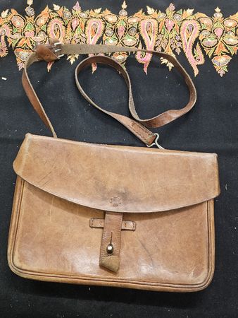 Echt Leder Tasche Armee Militär Vintage CH 🇨🇭 