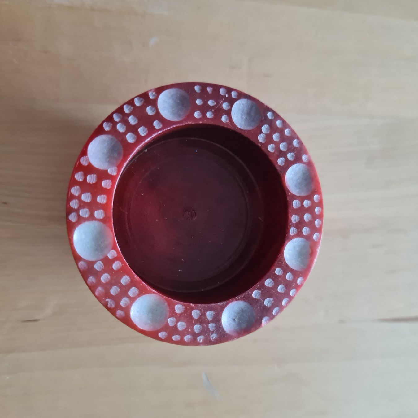 Portacandele: 2 Stk.Teelichthalter Speckstein orange/rot – Nuovo (secondo la descrizione) da Thierachern venduto da Staecketoeri 4