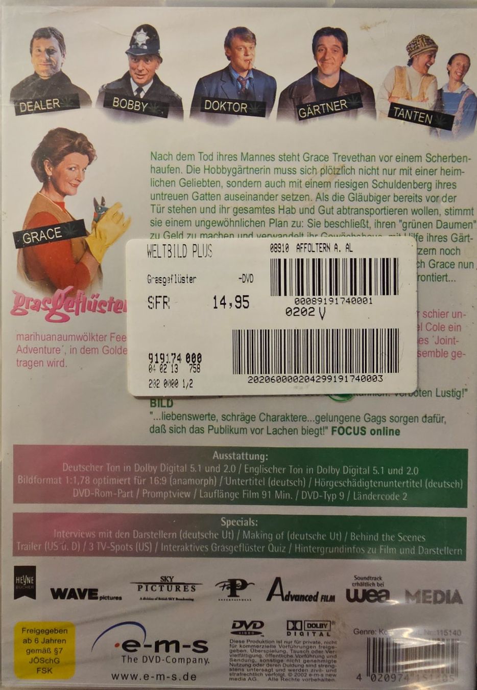 Alle DVDs: Grasgeflüster – Neu und originalverpackt aus Wahlen b. Laufen von Cg10 1