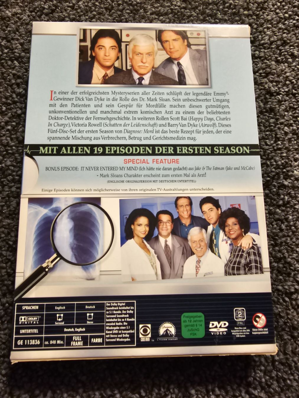Tutti i DVDs: Diagnose: Mord Die Erste Staffel – Usato da Ruswil venduto da jan_bxl5 1