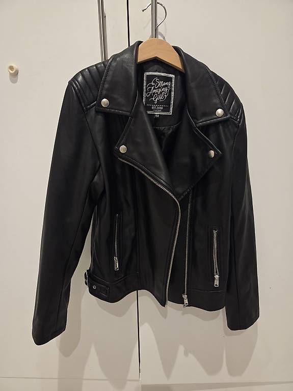 Giacche & Cappotti: Mädchen Bikerjacke Lederimitat Gr. 158 – Usato da Volketswil venduto da zacki09
