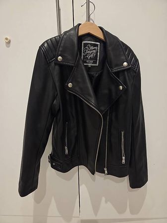 Mädchen Bikerjacke Lederimitat Gr. 158
