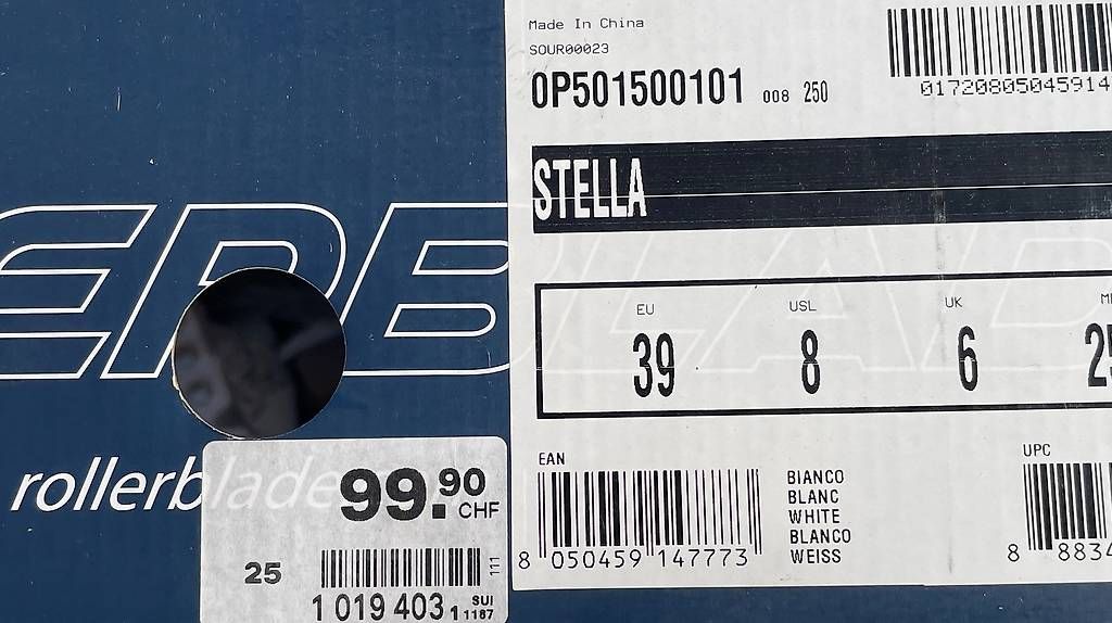 Pattini da ghiaccio: Patins à glace Rollerblade Stella  taille 39  neufs – Nuovo e nell'imballaggio originale da Jussy venduto da Retrove 1