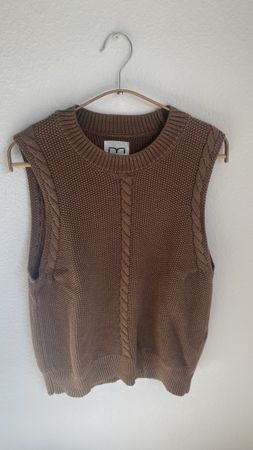 Pull sans manches femme marron taille M - Milano