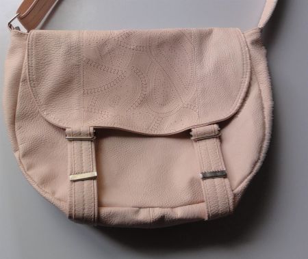 Umhängetasche Handtasche Tasche beige Reissverschluss