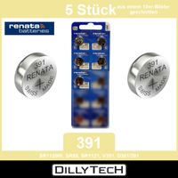 Renata 391 SR1120W Knopfzellenbatterie - 5 Stk.