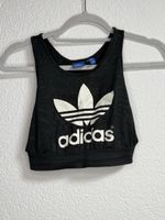Adidas Crop Top Schwarz Weiß Gr. 38/40