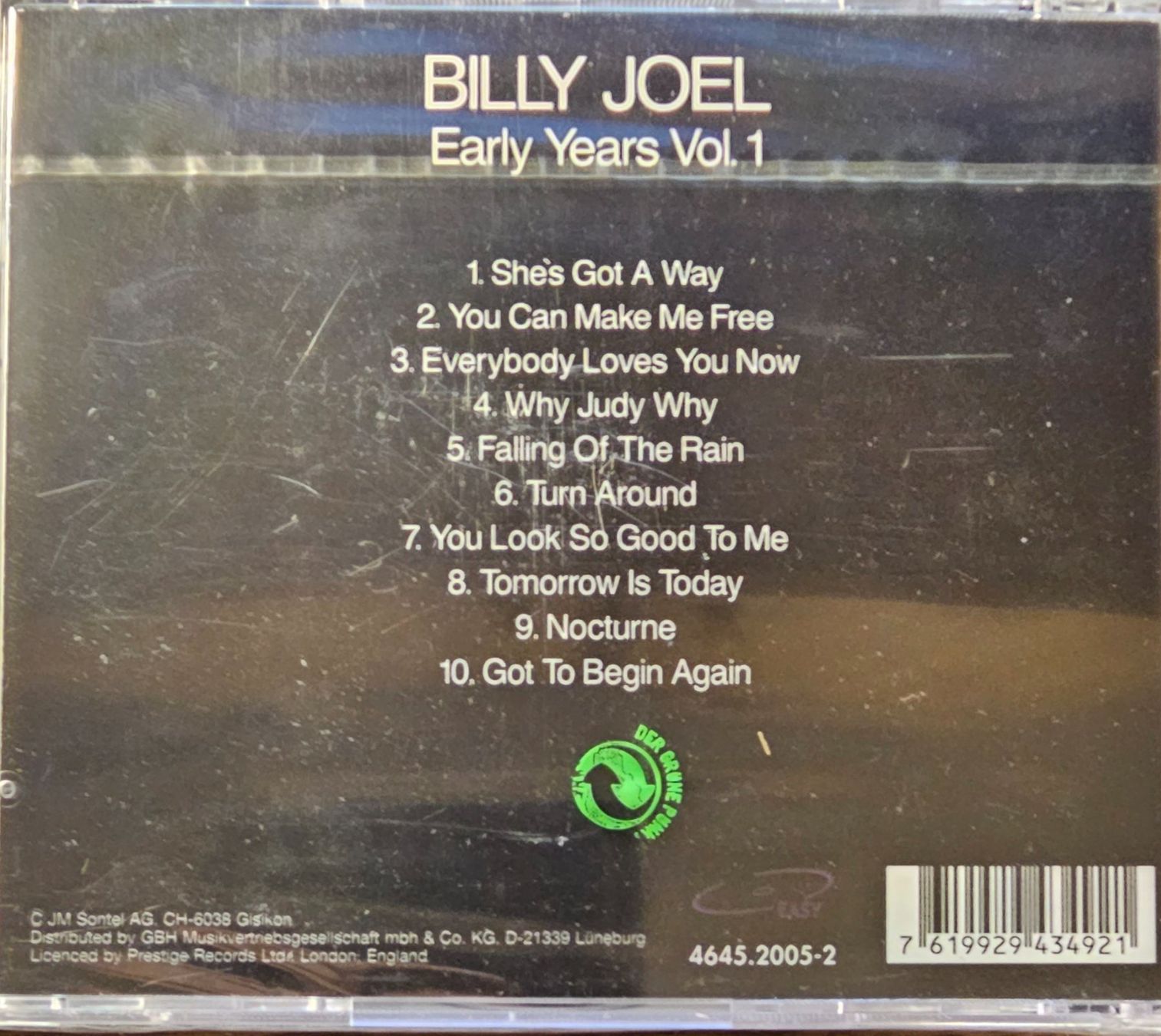 CD: Billy Joel - Pop Legends Early Years Vol. 1 – Nuovo e nell'imballaggio originale da Wahlen b. Laufen venduto da Cg10 1