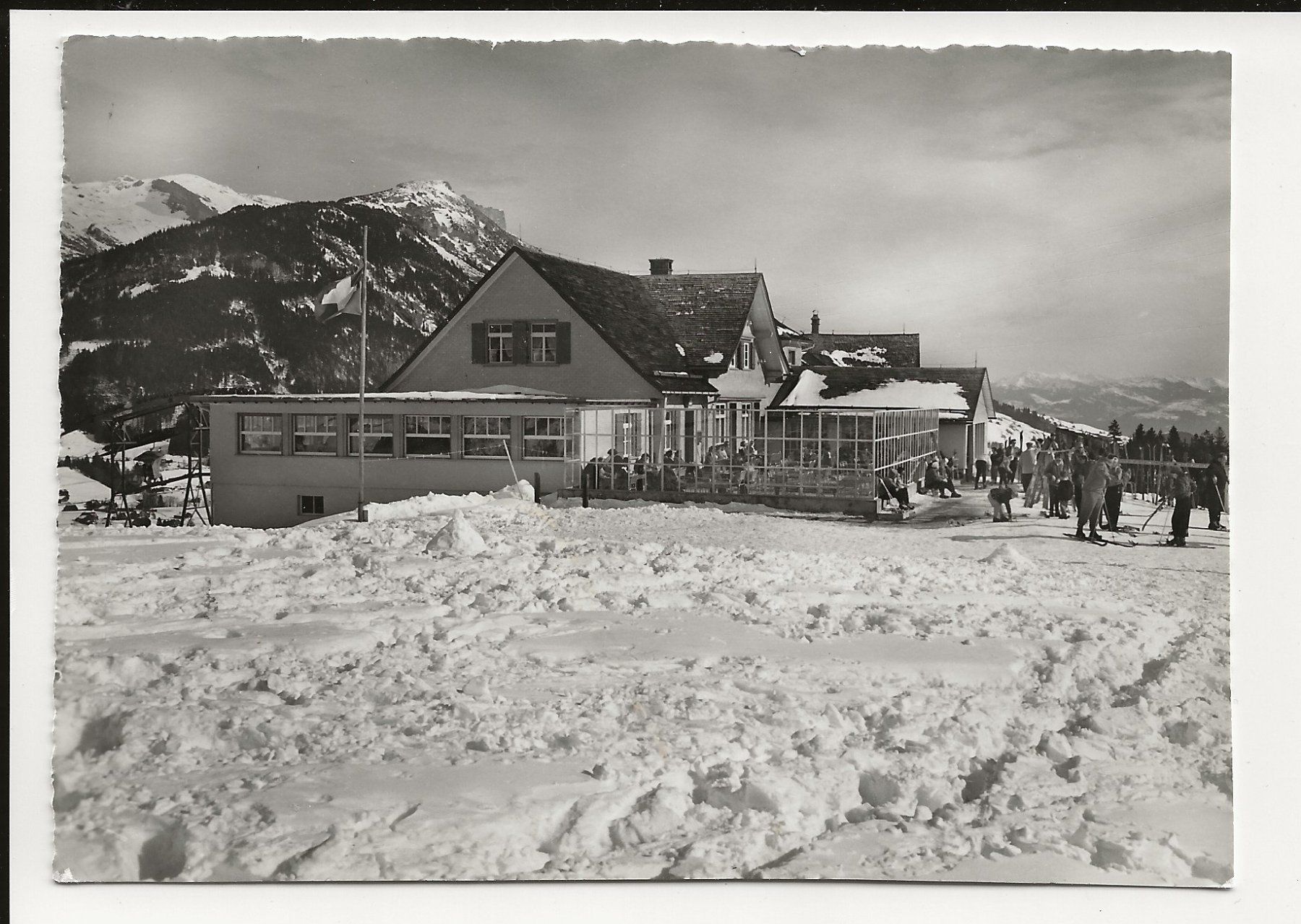 Cartoline postali: AK 1959 Bergrestaurant Sesselbahn Wildhaus – Usato da Greifensee venduto da 315WDO