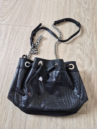 Sac bandoulière aspect croco état correct